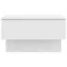 Wall-mounted Bedside Cabinet - High Gloss White | HipoMarket