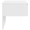 Wall-mounted Bedside Cabinet - High Gloss White | HipoMarket