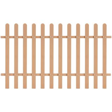 Picket Fence WPC 200x120 cm - Durable Garden Barrier