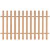 Picket Fence WPC 200x120 cm Colour brown Size 120 cm Quantity in Package 1 