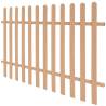 Picket Fence WPC 200x120 cm - Durable Garden Barrier