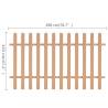 Picket Fence WPC 200x120 cm - Durable Garden Barrier