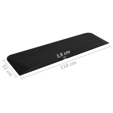 Threshold Ramp 110x32x3.8 cm Rubber - Durable & Non-Slip