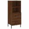 Stylish Highboard in Brown Oak | 34.5x34x180 cm | Hipomarket