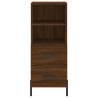 Stylish Highboard in Brown Oak | 34.5x34x180 cm | Hipomarket