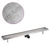 Linear Shower Drain 930x140 mm Stainless Steel - Hipomarket