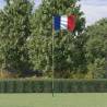 France Flag and Pole 5.55 m Aluminium - Eye-Catching Set