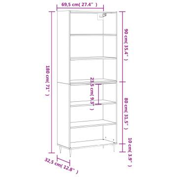 Highboard Smoked Oak | Modern Engineered Wood Furniture