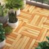 Decking Tiles 30 pcs 30x30 cm Solid Teak Wood - Durable & Stylish