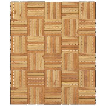 Decking Tiles 30 pcs 30x30 cm Solid Teak Wood - Durable & Stylish