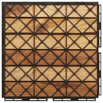 Decking Tiles 30 pcs 30x30 cm Solid Teak Wood - Durable & Stylish