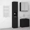 Bathroom Cabinet Black 32x34x188.5 cm Engineered Wood Colour black Quantity in Package 1 Number of 