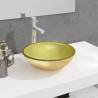 Basin Tempered Glass 35x12 cm Gold Colour gold Size 35 x 12 cm 