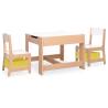 Children's Table with 2 Chairs MDF - Play & Craft Fun