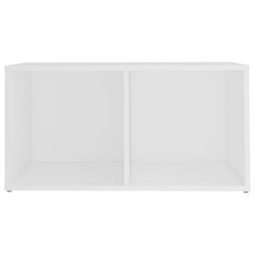 Stylish White TV Cabinets - 2 pcs, Engineered Wood