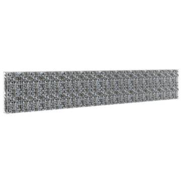 Gabion Wall with Covers - Galvanised Steel 600x30x100 cm