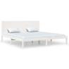 White Solid Wood Bed Frame 180x200 cm - Super King Size