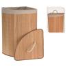 Bathroom Solutions Corner Laundry Basket - Bamboo Design