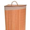 Bathroom Solutions Corner Laundry Basket - Bamboo Design