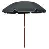 Parasol with Steel Pole 240 cm Anthracite Colour anthracite Size 240 cm Quantity in Package 1 