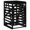 Wheelie Bin Storage Black - Durable Solid Wood Pine