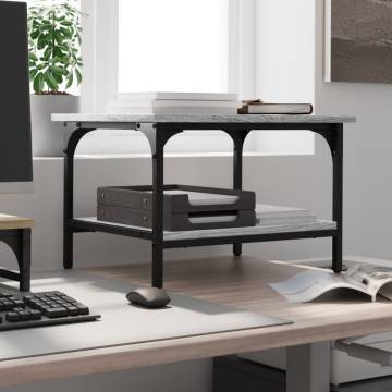 2-Tier Printer Stand Grey Sonoma - Organise Your Workspace