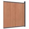 WPC Brown Fence Panel 173x186 cm | Durable & Easy Install