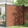 WPC Brown Fence Panel 173x186 cm | Durable & Easy Install