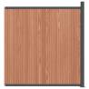 WPC Brown Fence Panel 173x186 cm | Durable & Easy Install