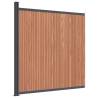 WPC Brown Fence Panel 173x186 cm | Durable & Easy Install