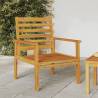 Garden Sofa Chair Set - Solid Acacia Wood 2pcs | Hipo Market