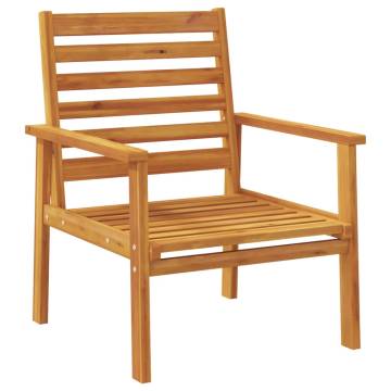 Garden Sofa Chair Set - Solid Acacia Wood 2pcs | Hipo Market