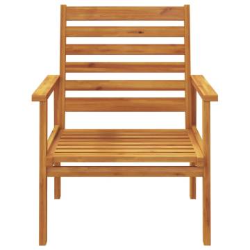 Garden Sofa Chair Set - Solid Acacia Wood 2pcs | Hipo Market