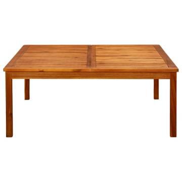 Garden Coffee Table 110x110 cm - Solid Acacia Wood | HipoMarket