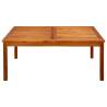 Garden Coffee Table 110x110 cm - Solid Acacia Wood | HipoMarket