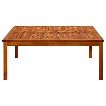 Garden Coffee Table 110x110 cm - Solid Acacia Wood | HipoMarket