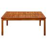 Garden Coffee Table 110x110 cm - Solid Acacia Wood | HipoMarket