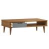 MOLDE Brown Coffee Table | Solid Pine Wood | 100x55x31 cm