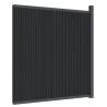 WPC Grey Fence Panel 173x186 cm - Durable Garden Barrier