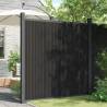 WPC Grey Fence Panel 173x186 cm - Durable Garden Barrier