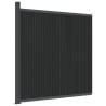 WPC Grey Fence Panel 173x186 cm - Durable Garden Barrier