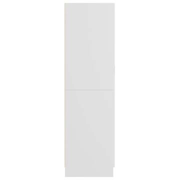 Stylish White Wardrobe - 82.5x51.5x180 cm Engineered Wood