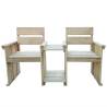 2 Seater Garden Bench - Impregnated Pinewood 150 cm