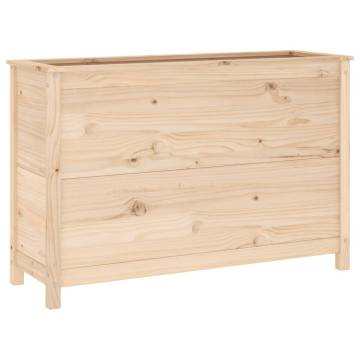 Garden Raised Bed 119.5x40x78 cm - Solid Pine Wood