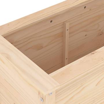 Garden Raised Bed 119.5x40x78 cm - Solid Pine Wood