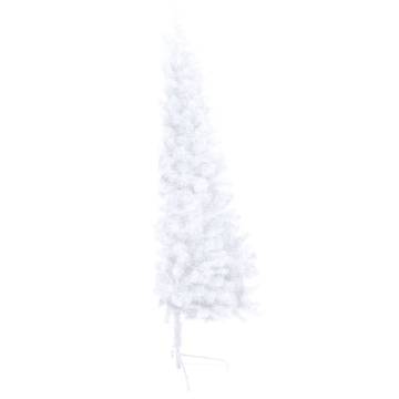 Artificial Half Pre-lit Christmas Tree with Ball Set - 180cm White