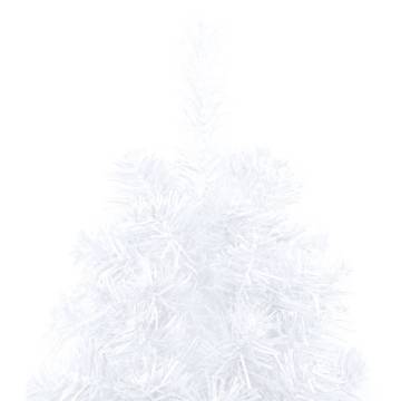 Artificial Half Pre-lit Christmas Tree with Ball Set - 180cm White