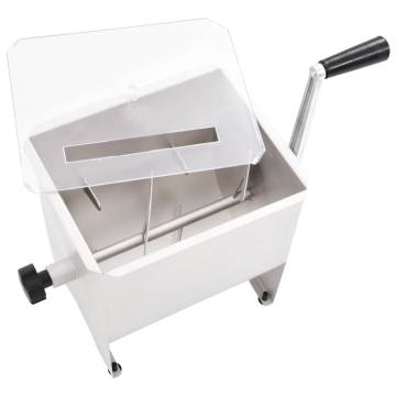 Manual Meat Mixer with Lid - Stainless Steel | Hipomarket