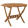 Folding Garden Table 90x75 cm - Solid Acacia Wood | HipoMarket