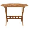 Folding Garden Table 90x75 cm - Solid Acacia Wood | HipoMarket